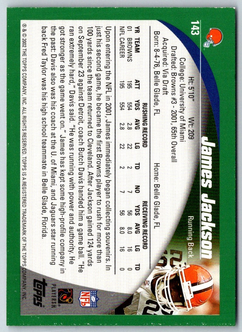2002 Topps James Jackson