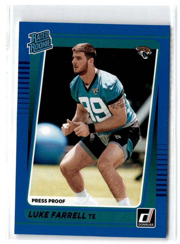 2021 Donruss Optic Rated Rookie Preview Blue Luke Farrell #P-307
