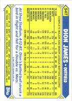 1987 Topps Traded Dion James #54T