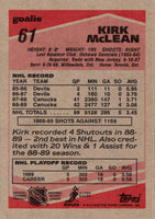 1989 Topps Kirk McLean #61 Rookie