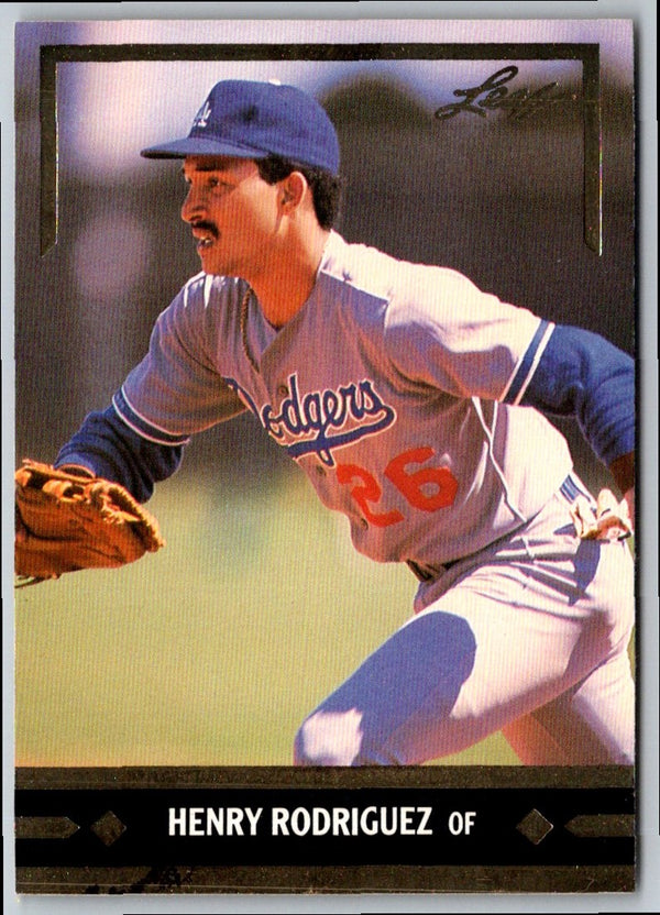 1991 Leaf Henry Rodriguez #185 Rookie