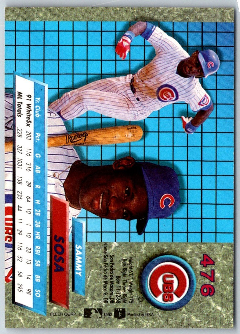 1992 Ultra Sammy Sosa