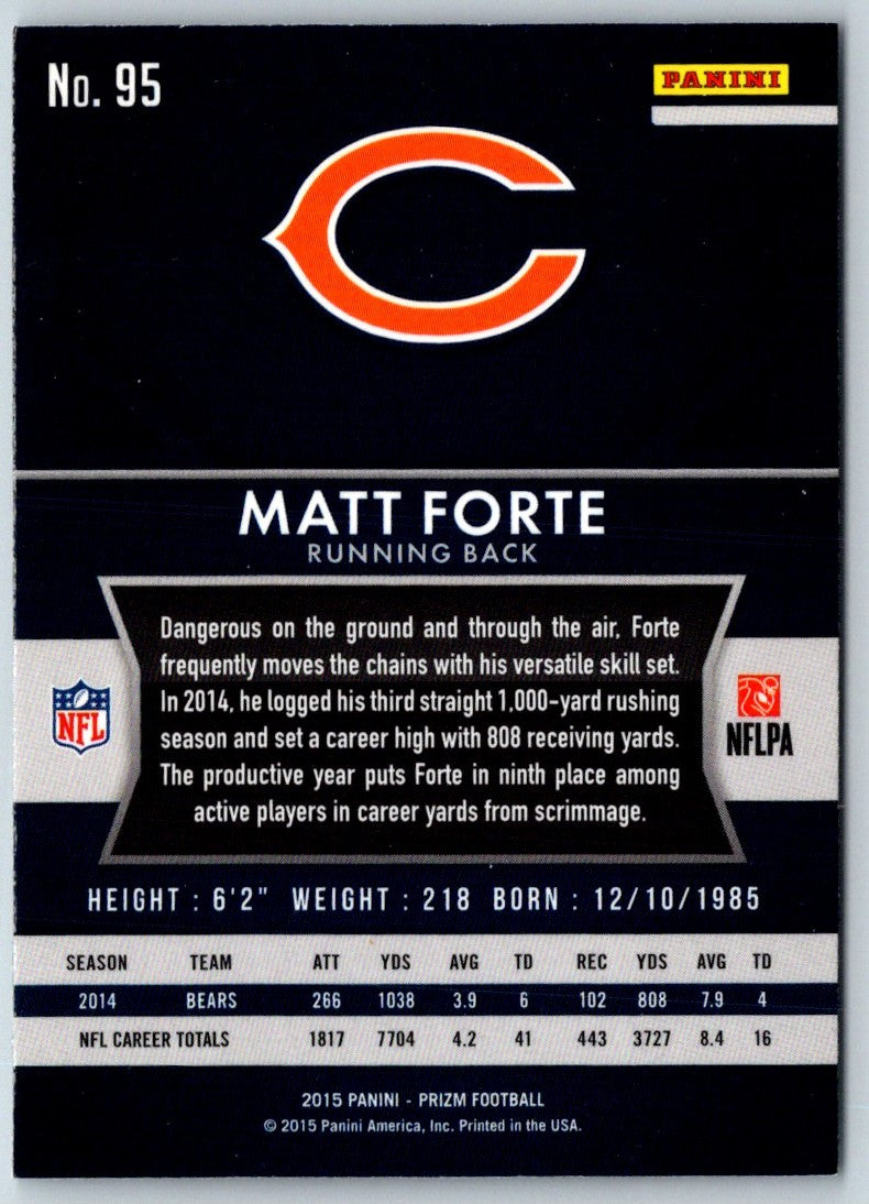 2015 Panini Black Gold Matt Forte