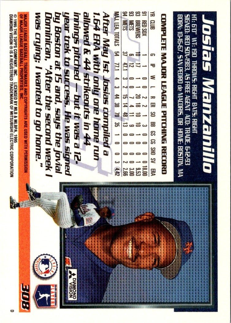 1995 Topps Josias Manzanillo