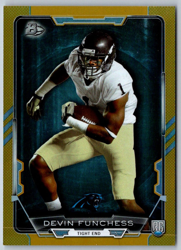 2015 Bowman Rookies Gold Devin Funchess #40 128/399