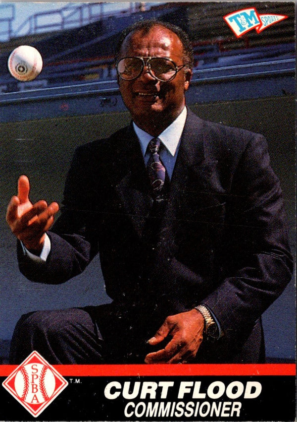 1990 Elite Senior League Curt Flood #1