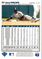 1995 Collector's Choice SE Silver Signature Tony Phillips #223