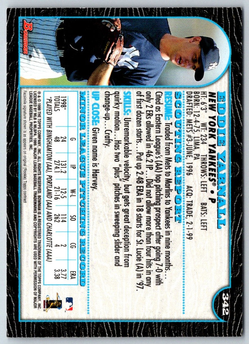 1999 Bowman Eddie Yarnall