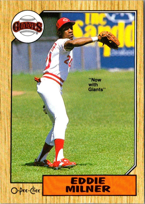 1987 O-Pee-Chee Eddie Milner #253