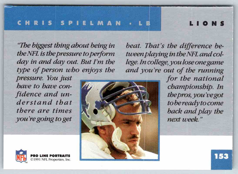 1991 ProLine Chris Spielman