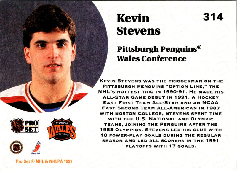 1991 Pro Set Kevin Stevens