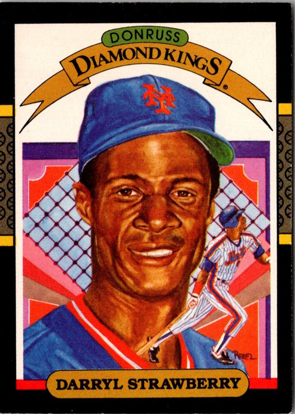 1987 Donruss Diamond Kings Darryl Strawberry #4