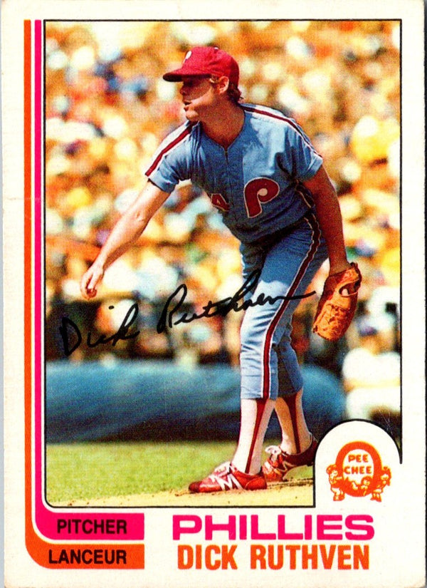 1982 O-Pee-Chee Dick Ruthven #317