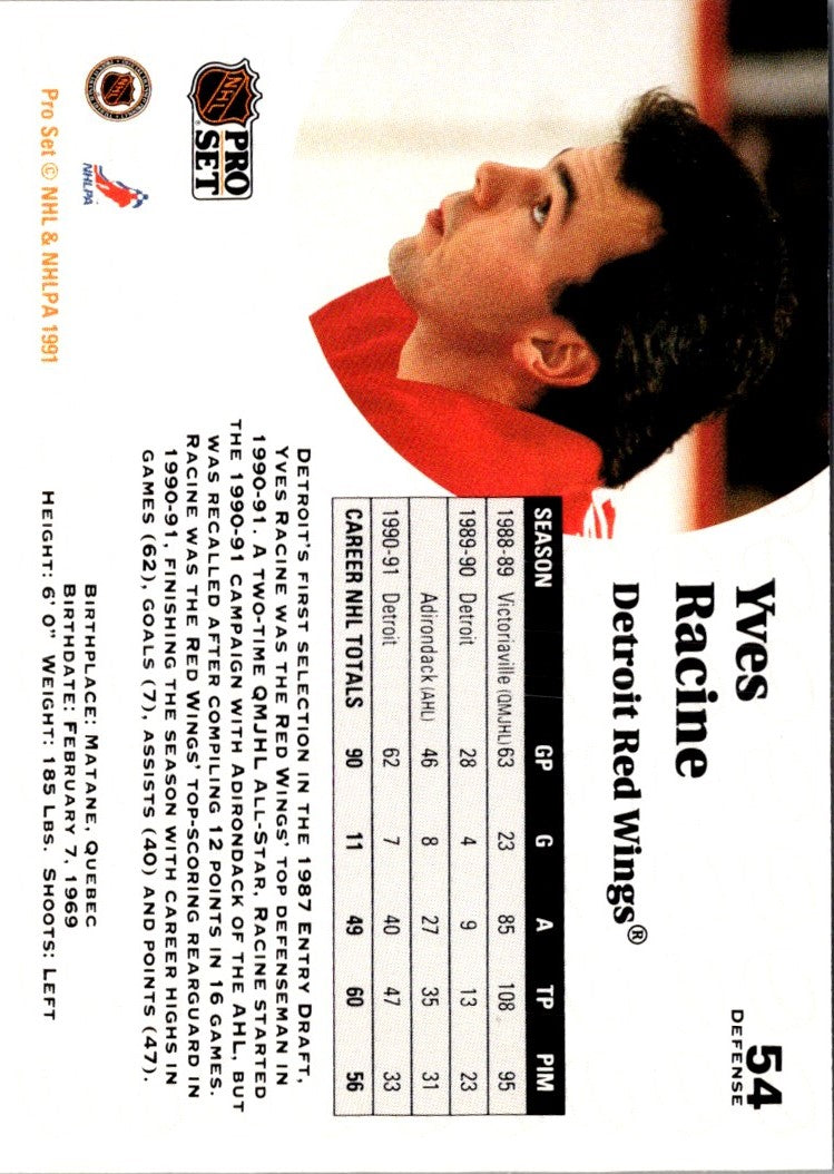 1991 Pro Set Yves Racine