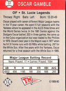 1989 T&M Senior League Oscar Gamble