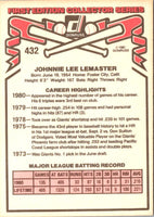 1981 Donruss John LeMaster #432