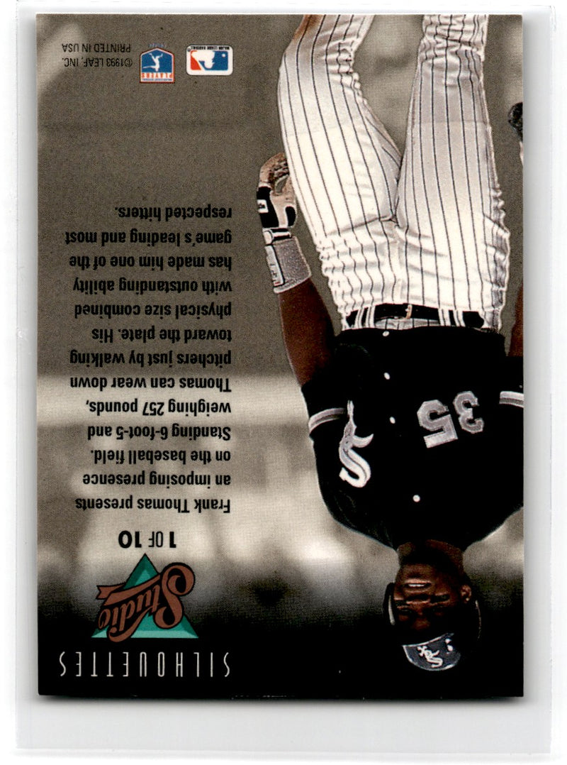 1993 Kodak Good Guys Wear Black Chicago White Sox Frank Thomas