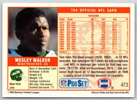 1989 NFL Proset Wesley Walker #473