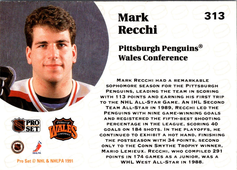 1991 Pro Set French Mark Recchi