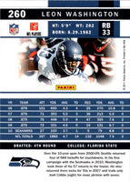 2011 Score Leon Washington #260