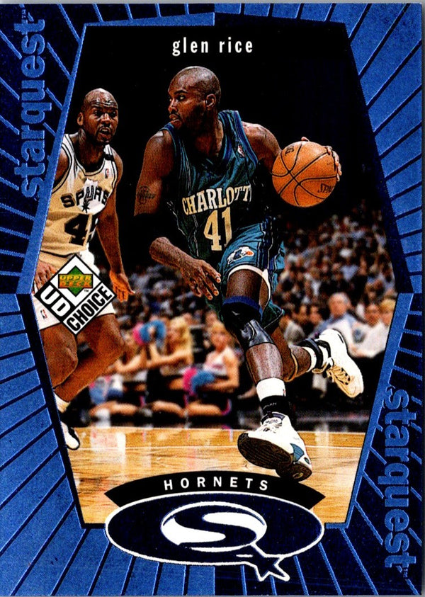 1998 UD Choice StarQuest Red Glen Rice #SQ3