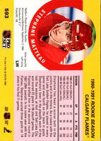1990 Pro Set Stephane Matteau #593 Rookie