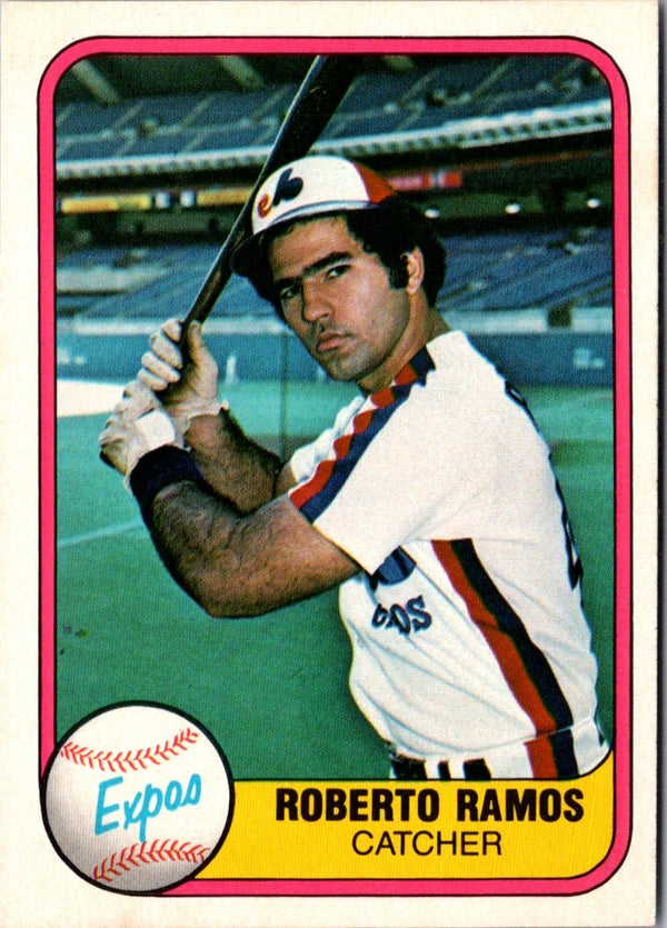 1981 Fleer Roberto Ramos #162 Rookie