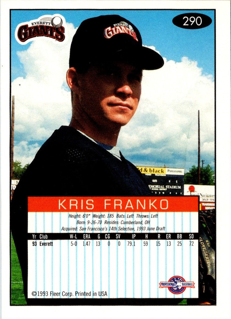 1993 Fleer Excel Kris Franko