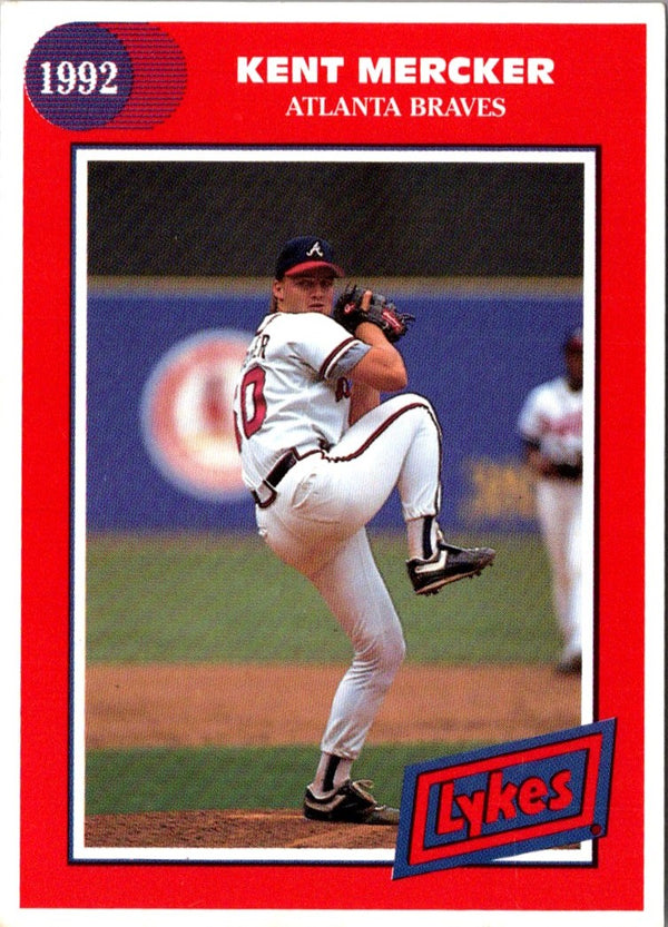 1992 Lykes Atlanta Braves Kent Mercker #NNO
