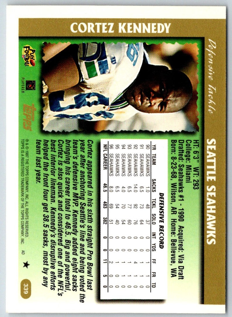 1997 Topps Cortez Kennedy