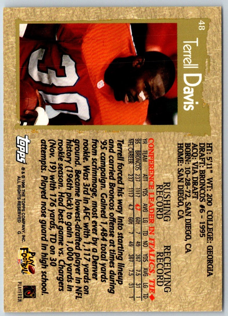 1996 Topps Terrell Davis