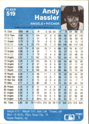 1984 Fleer Andy Hassler