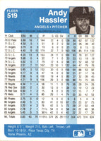 1984 Fleer Andy Hassler #519