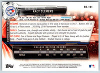2017 Bowman Draft Kacy Clemens #BD-101