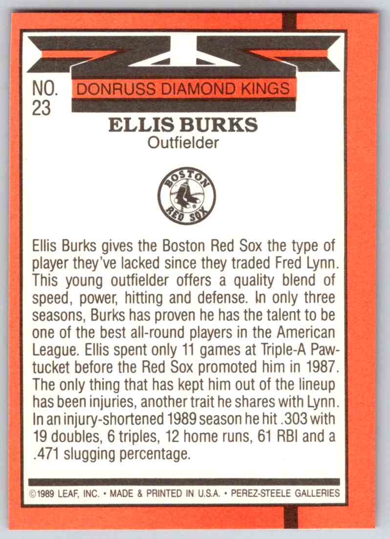 1990 Donruss Ellis Burks 2