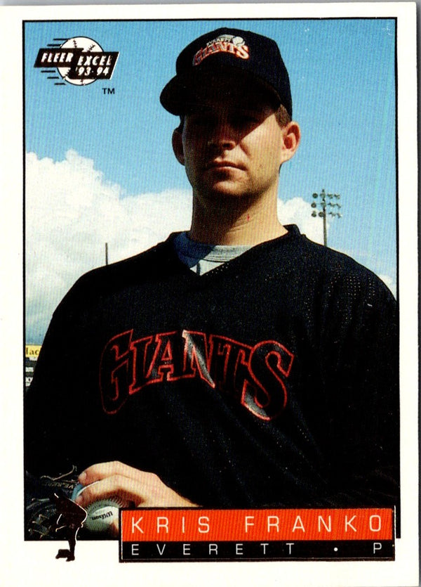 1993 Fleer Excel Kris Franko #290