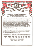 1981 Donruss Bob Rodgers #327
