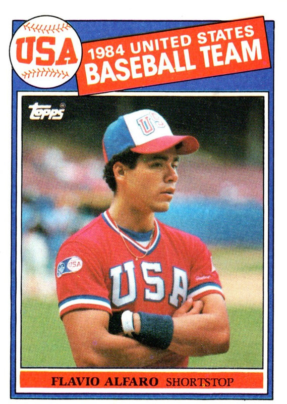 1985 Topps Flavio Alfaro #391 Rookie