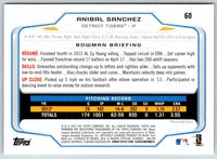 2014 Bowman Anibal Sanchez #60