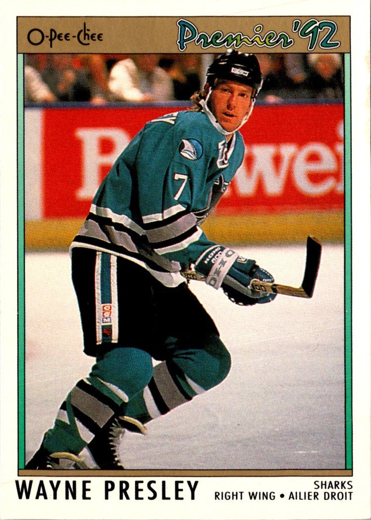 1991 O-Pee-Chee Premier Wayne Presley