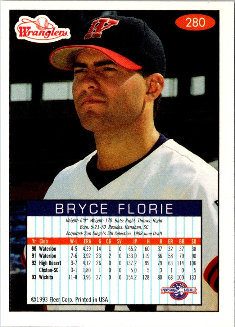 1993 Fleer Excel Bryce Florie