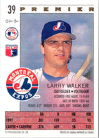 1993 O-Pee-Chee Premier Larry Walker #39