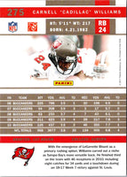 2011 Score Scorecard Cadillac Williams #275