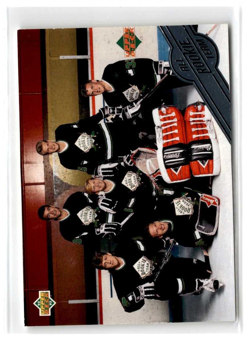 1992 Upper Deck All-Rookie Team Tony Amonte/Gilbert Dionne/Kevin Todd/Nicklas Lidstrom/Vladimir Konstantinov/Dominik Hasek