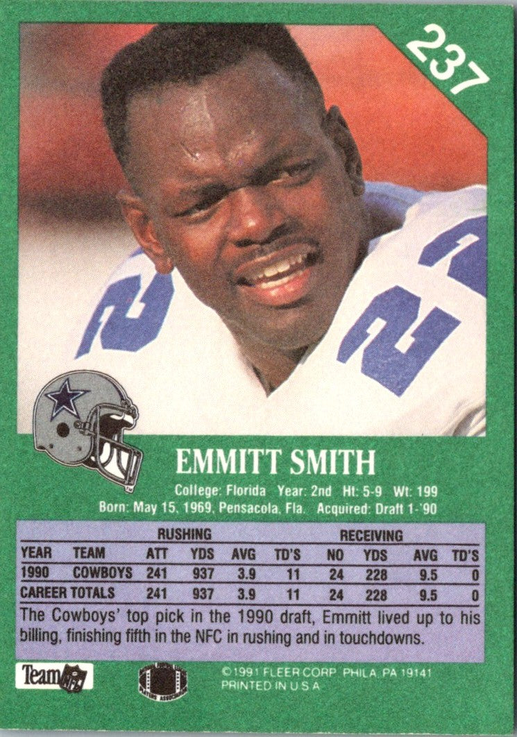 1991 Fleer Emmitt Smith