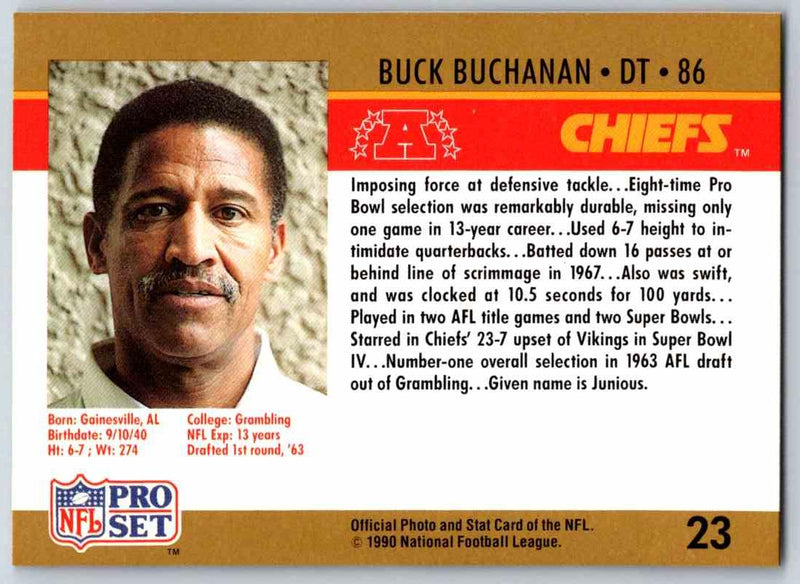 1990 Pro Set Buck Buchanan