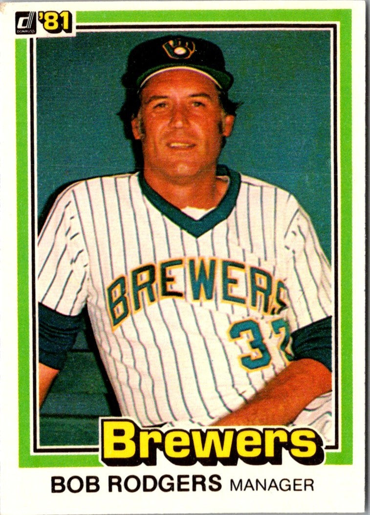 1981 Donruss Bob Rodgers