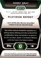 2012 Bowman Platinum Prospects Sonny Gray #BPP78