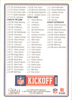 2008 Topps Kickoff Checklist 2 #CL2