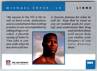 1991 Pro Line Portraits Michael Cofer #284